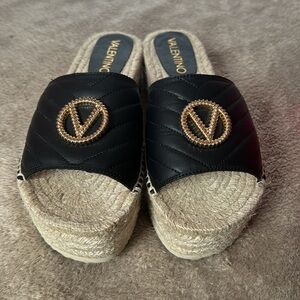 Black Valentino Espadrilles